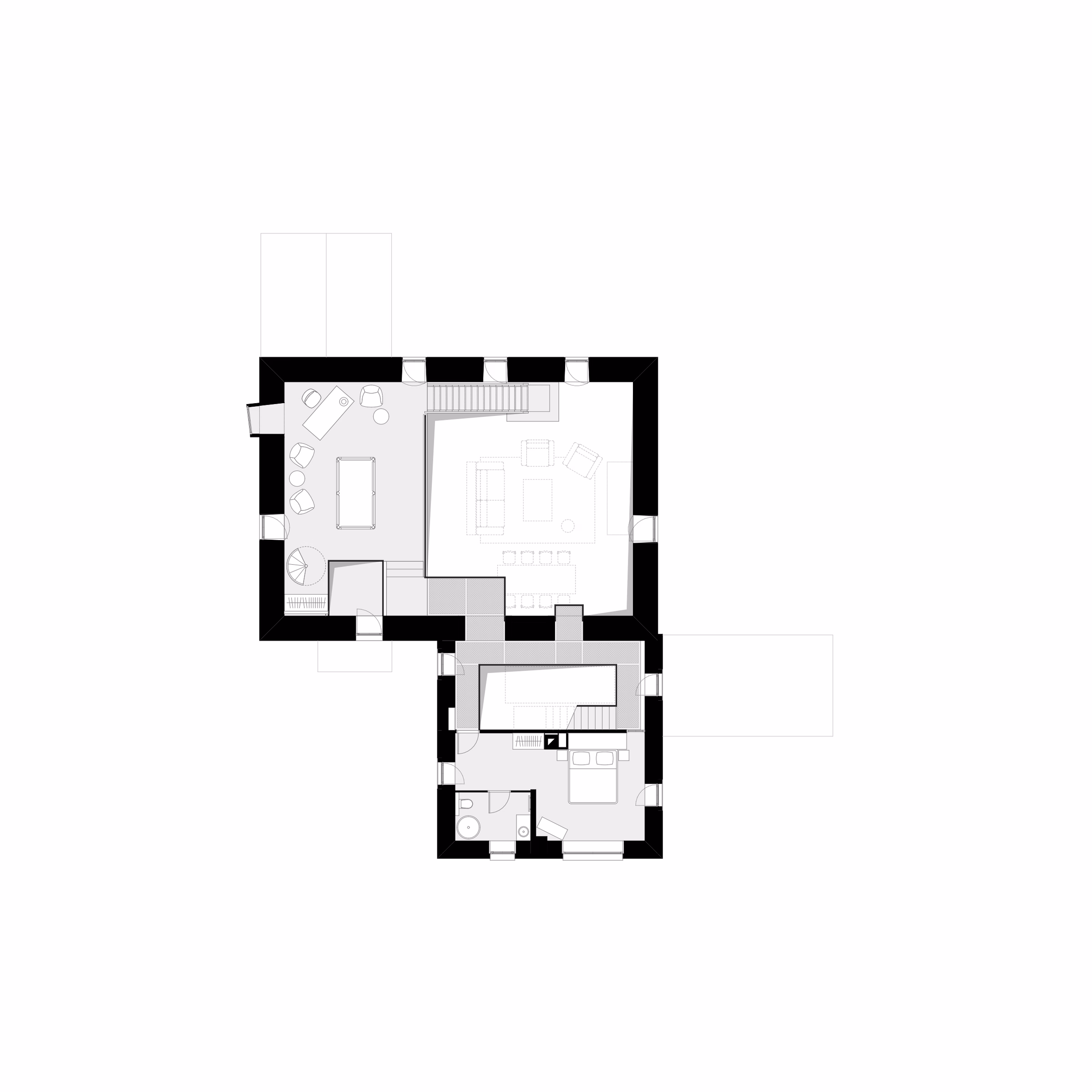 Alaprajz — malom — emelet